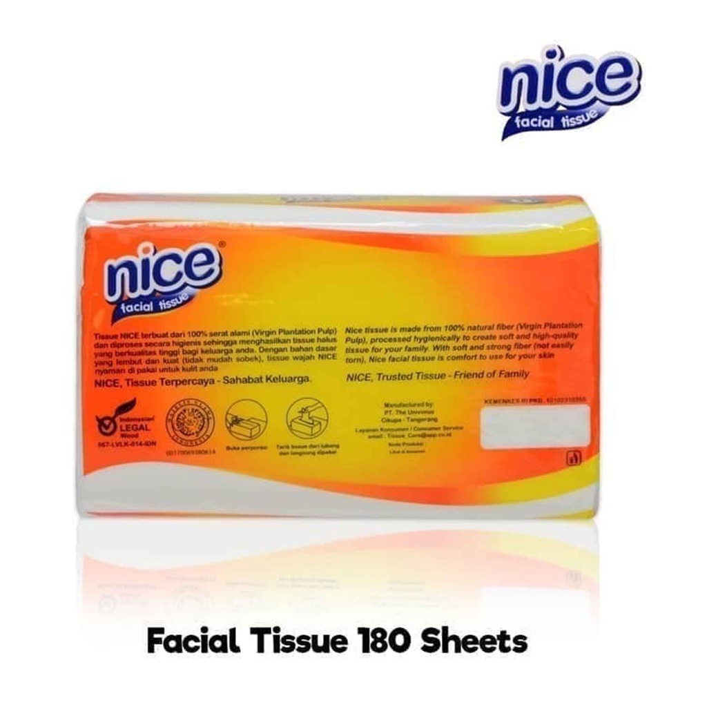 TISSUE NICE 180 SHEET 2 PLY/ FACIAL TISSUE/ NICE