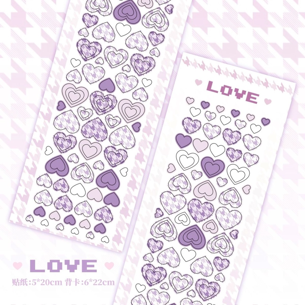 Galicici Stiker Motif Seribu Burung Love Series Original/Stiker Bahan DIY Foto Dalam Negeri