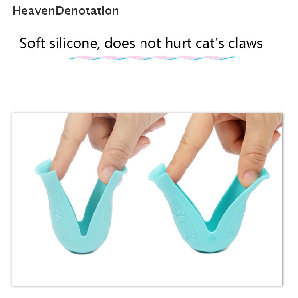 [HeavenDenotation] Penutup Kaki Kucing pet anti Gores Dan Gigit silicone cover pet Mandi paw cover HDV