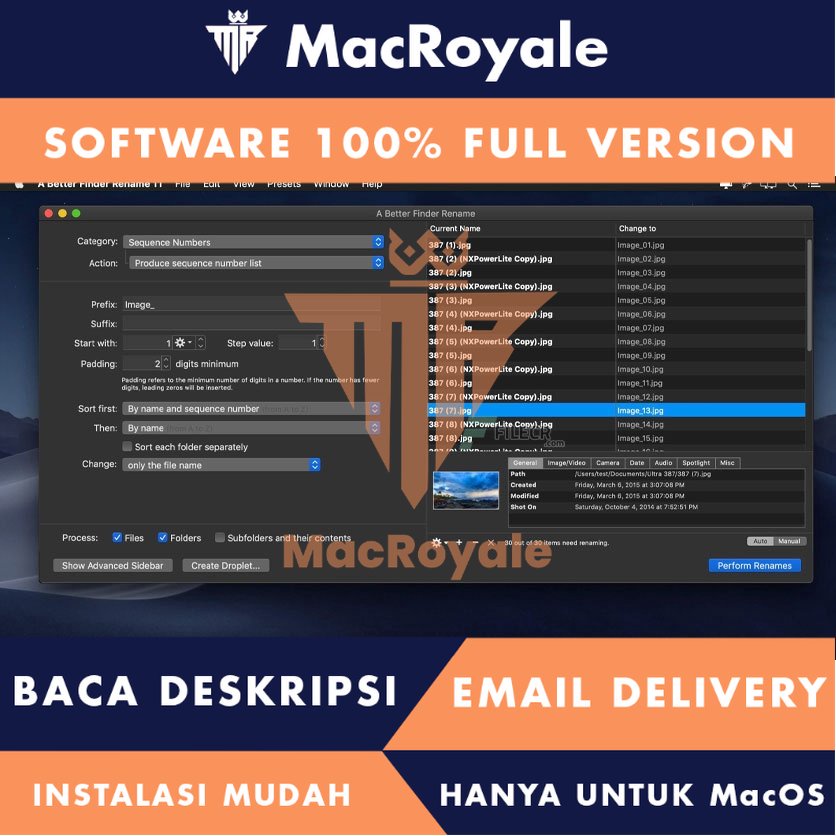[MacOS] A Better Finder Rename Full Version Lifetime Full Garansi