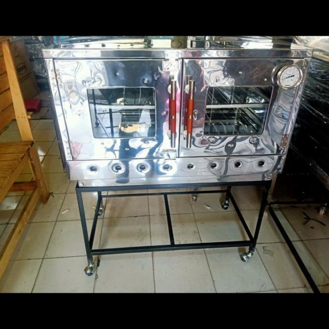 Oven Gas Stainless Handle 2 Pintu Bima Berkah 90X50X50 Bergaransi