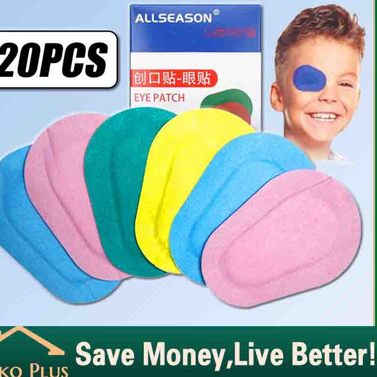➦ 20Pcs Opticlude Orthoptic Eye Patch Junior/Regular Eye Patch Penutup Mata Malas Amblyopia Plester 