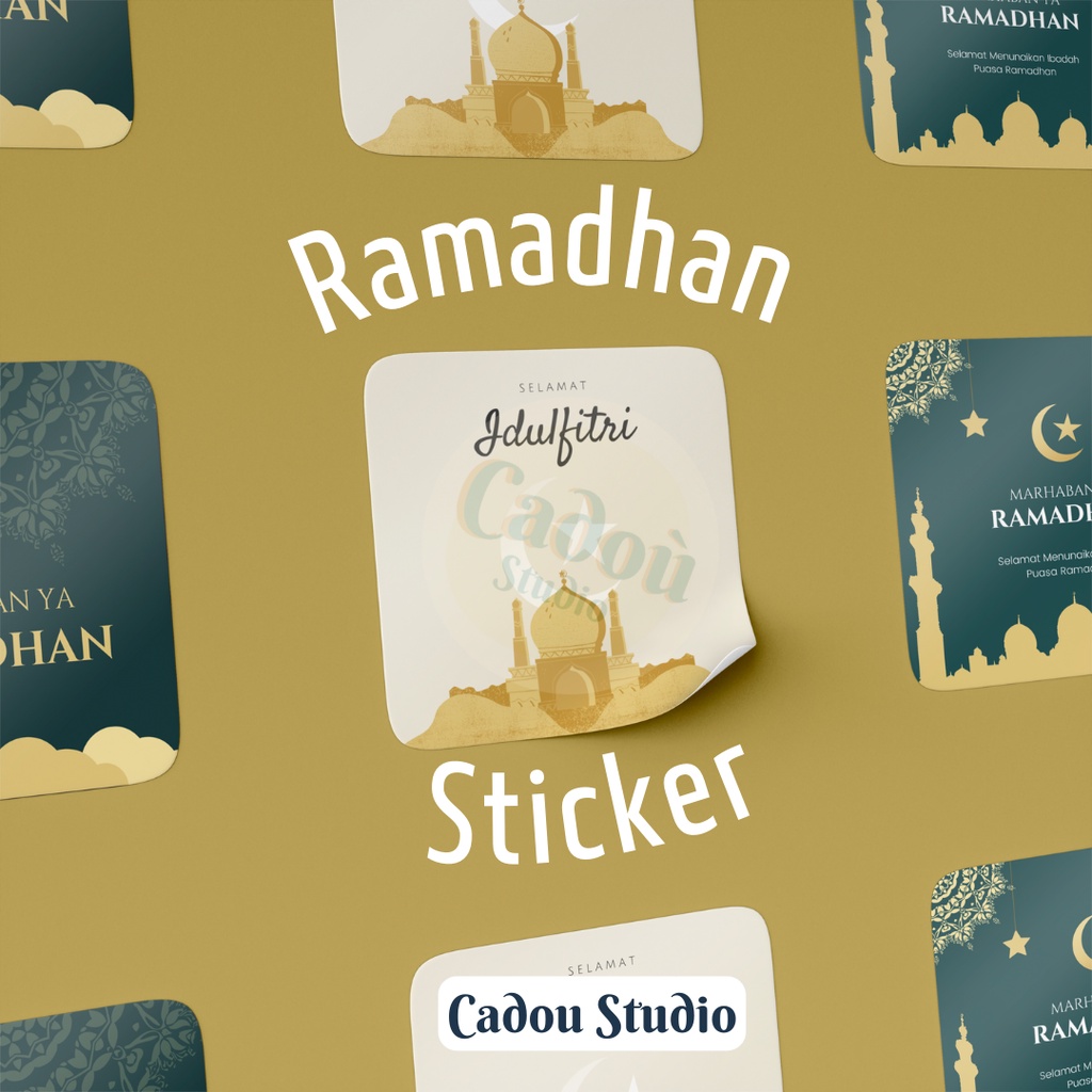 

Sticker Stiker Kotak / Segel Toples Parcel Kue / Seal Jar glossy Ramadhan Idul Fitri Lebaran / Sticker Eid Mubarak (Eid-al-Fitr) [R01]