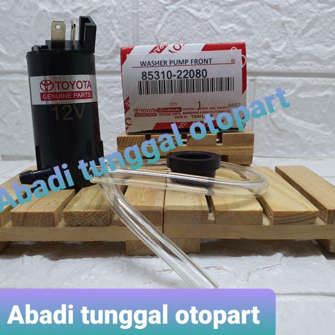 Motor washer kijang 5k pompa air wiper kijang 5k(+selang)