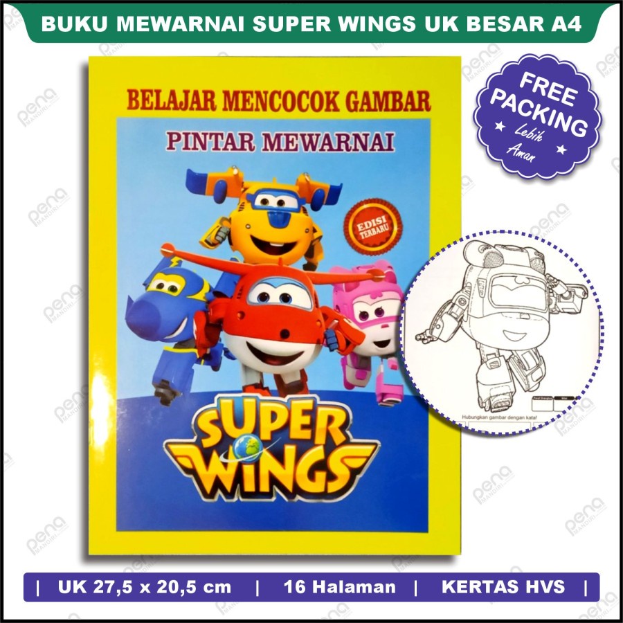Buku Mewarnai Anak - Mewarnai Super Wings