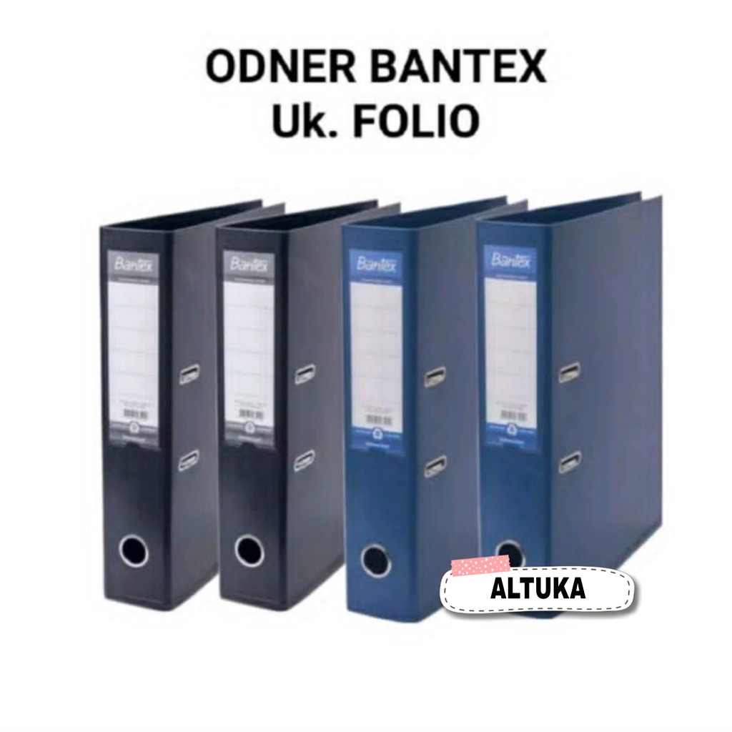 Odner Box File Bantex Folio Biru dan Hitam