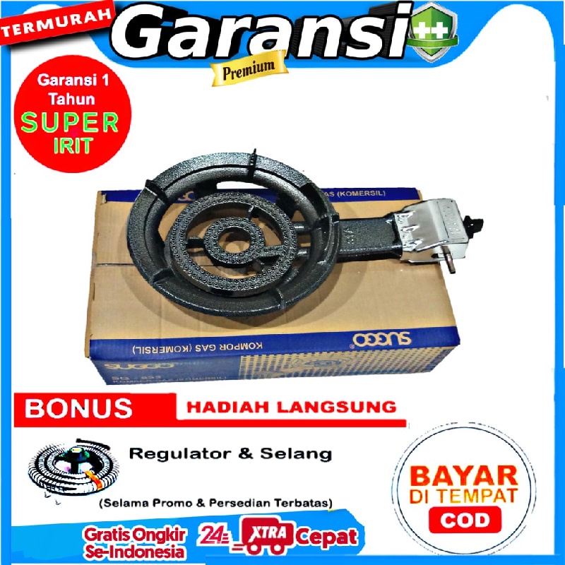 Suggo Kompor Komersil Cor 1 Tungku Api Seribu