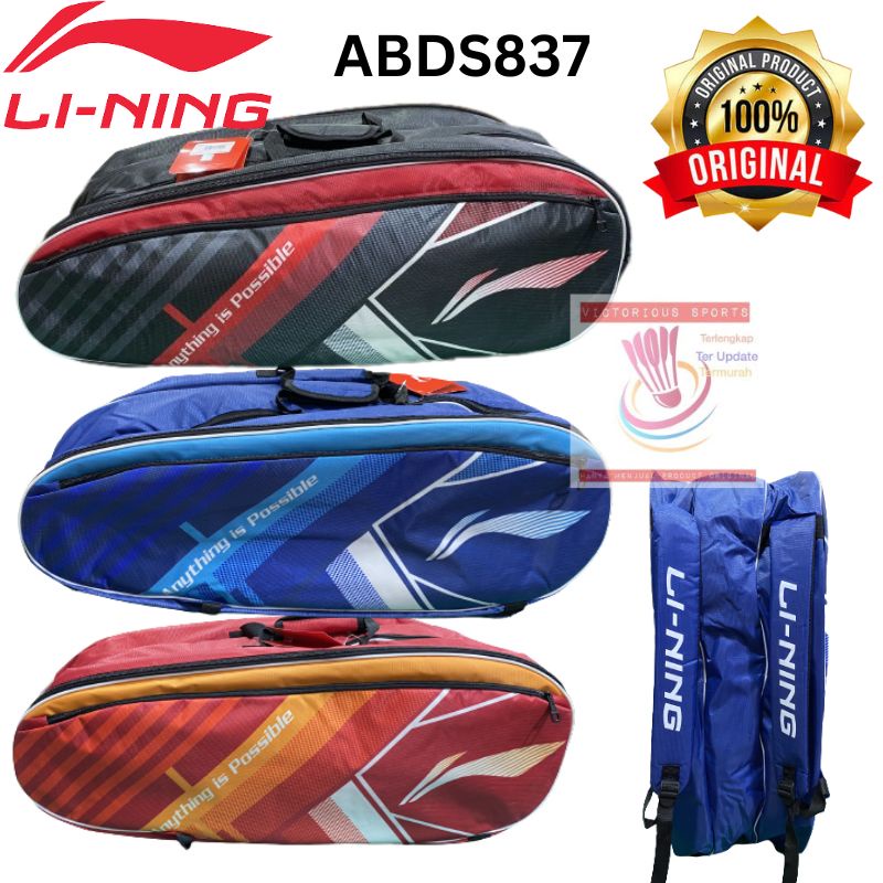 TAS LINING BADMINTON BULUTANGKIS LINING ABDS837 ABDS 837 ORIGINAL