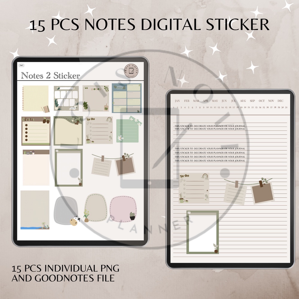 

Digital Sticker, Notes Digital Sticker, Notes for Digital Planner, Notes for Digital Journal, Notes Sticker