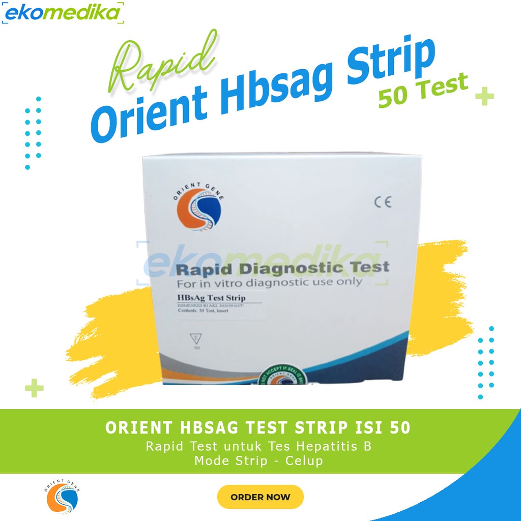 Hbsag Strip ORIENT GENE Hbsag Strip isi 50 / Rapid Test Hbsag Strip ORIENT