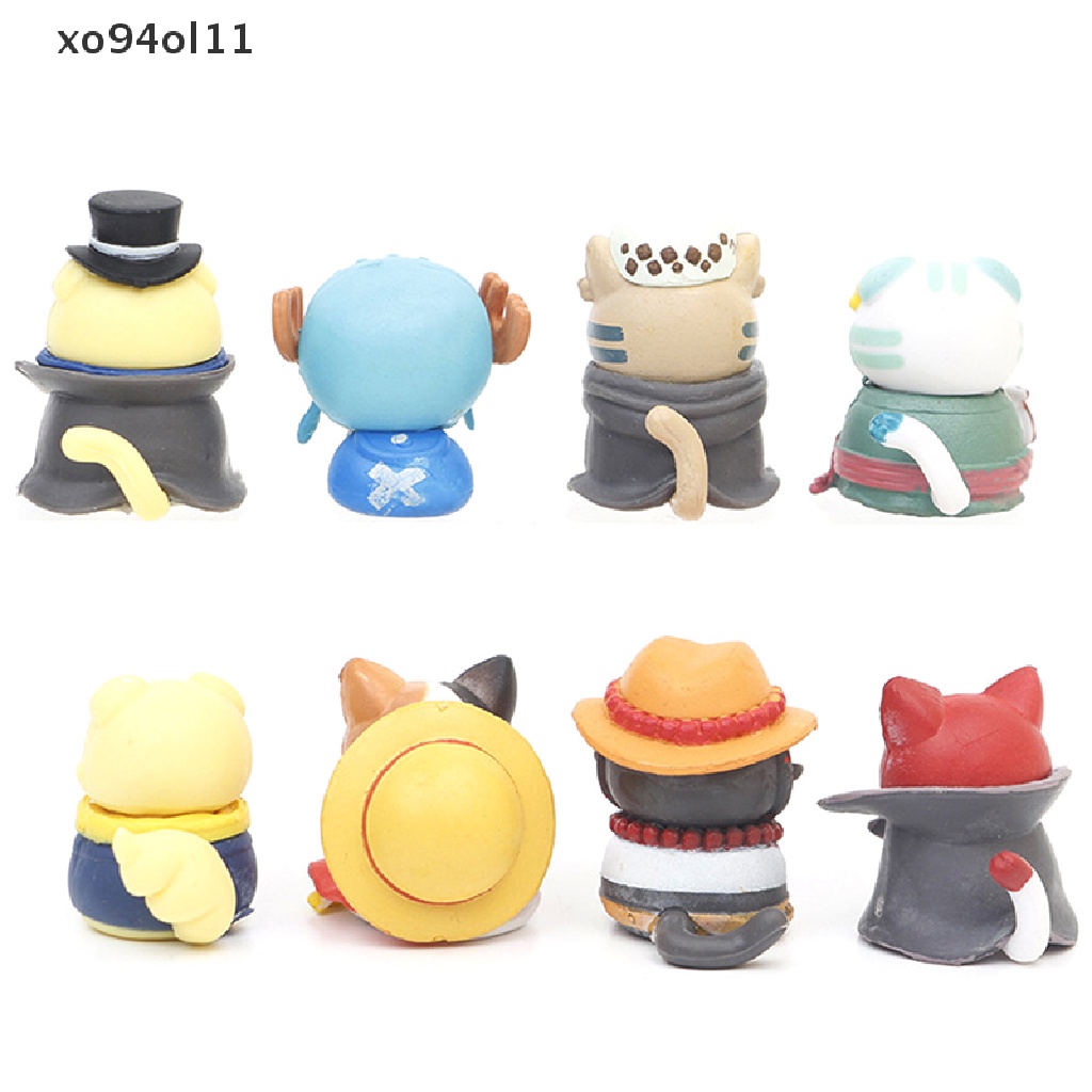 Xo One Piece Model Kucing Buatan Tangan Cosplay Ornamen Mobil Memutar Telur Buta Kotak Boneka OL