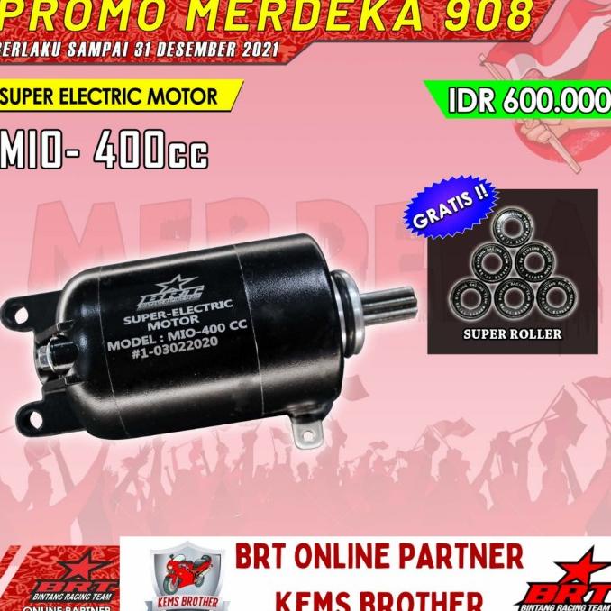 Dinamo Starter Brt Yamaha Mio Sporty Smile Nuvo Boreup 200Cc-400Cc