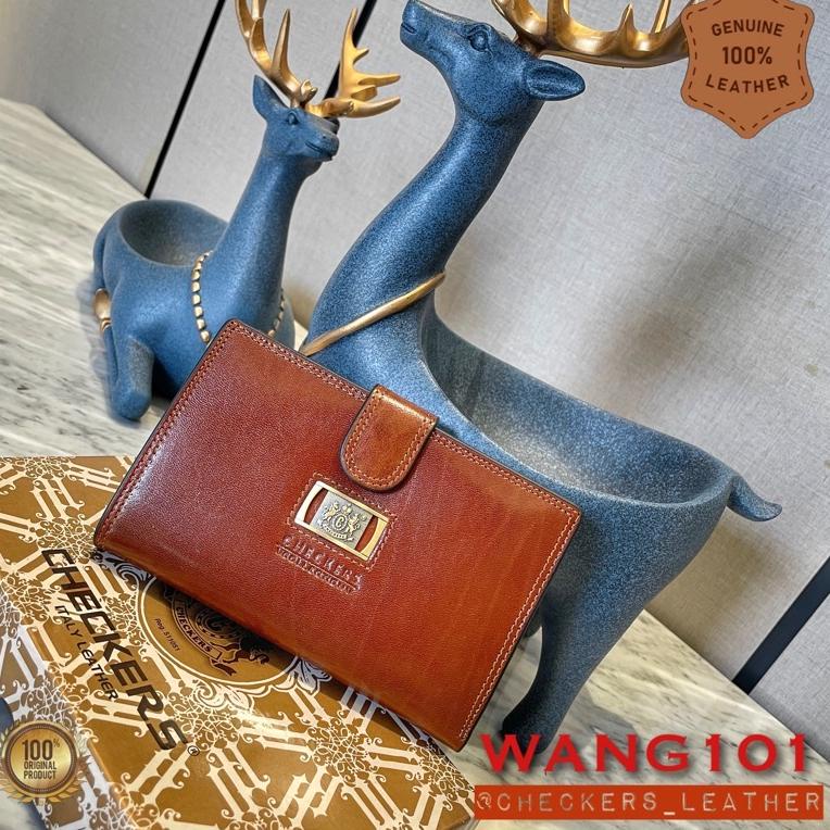 [ART. 95834] WANG101 - Dompet Kulit Checkers 07N / 07AN - Asli