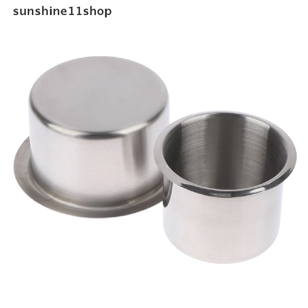 Sho Car Cup Holder Drink Cup Holder Recessed Stainless Steel Tempat Gelas Minuman Kaleng N