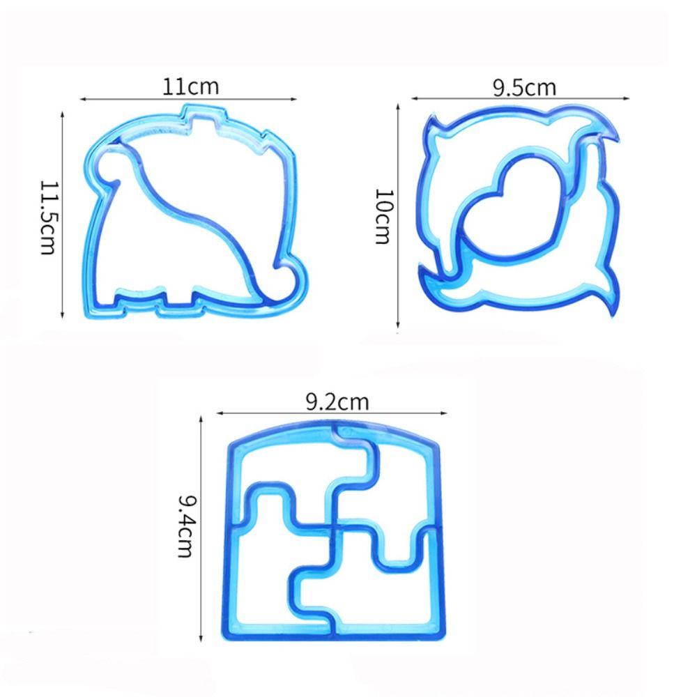 Solighter Sandwiches Cutters Maker Hadiah Anak Untuk Memanggang Cetakan Roti Plastik