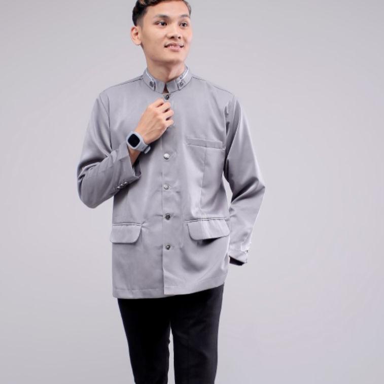 Baju muslim jasko jas polos model lengan panjang bahan Twiss HQ Tebal dan adem nyaman di pakai warna