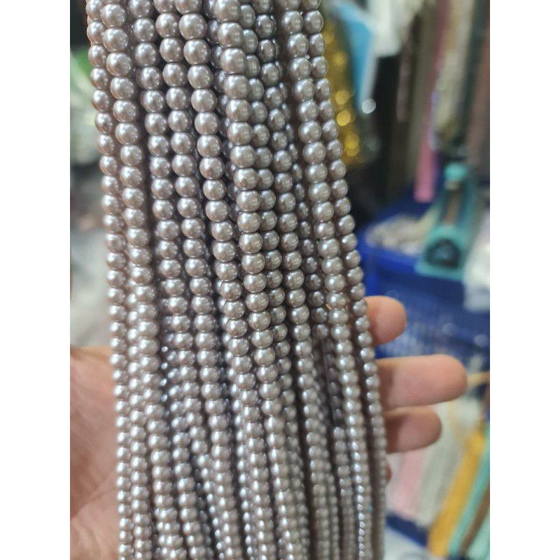 MUTIARA SINTETIS MUTSIN 6MM MOTE BERAT PER 1 RENTANG