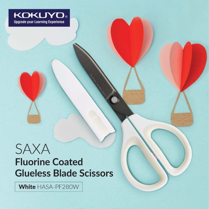 

Pemotong Kokuyo Scissor Fluorine Coated Glueless Blade . (Teflon) Haza-Pf280