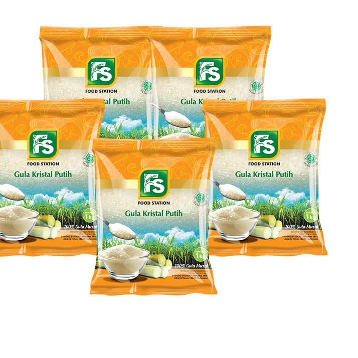 

☇ Food Station -FS Gula Pasir Premium 5 Pcs @1 Kg ✥