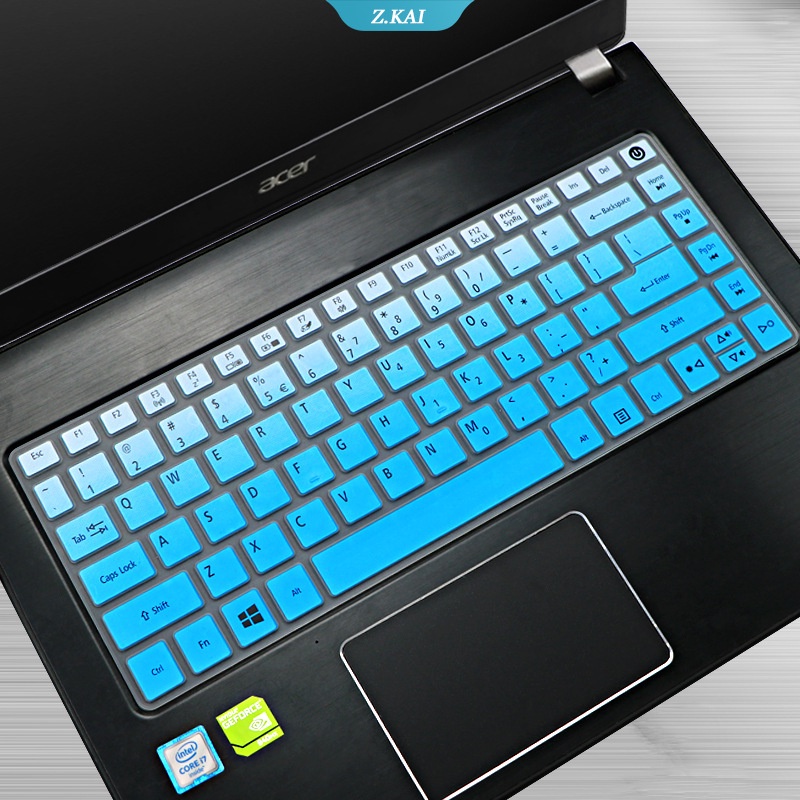 ASPIRE 14 &quot;Sarung Keyboard Tahan Air Pelindung Kulit Acer Aspire3 A314-31 ES1-433G A314 E1-410 /422 /432/470/472 ES1-411 E5-421 V3-471G Masker Keyboard Silikon [ZK]