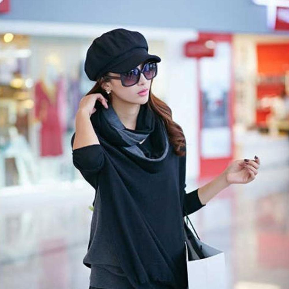 Timekey Wanita Newsboy Caps Octagonal Baker Peaked Beret Driving Hat Topi Tabir Surya Perempuan Pelukis Topi Tur A1X2