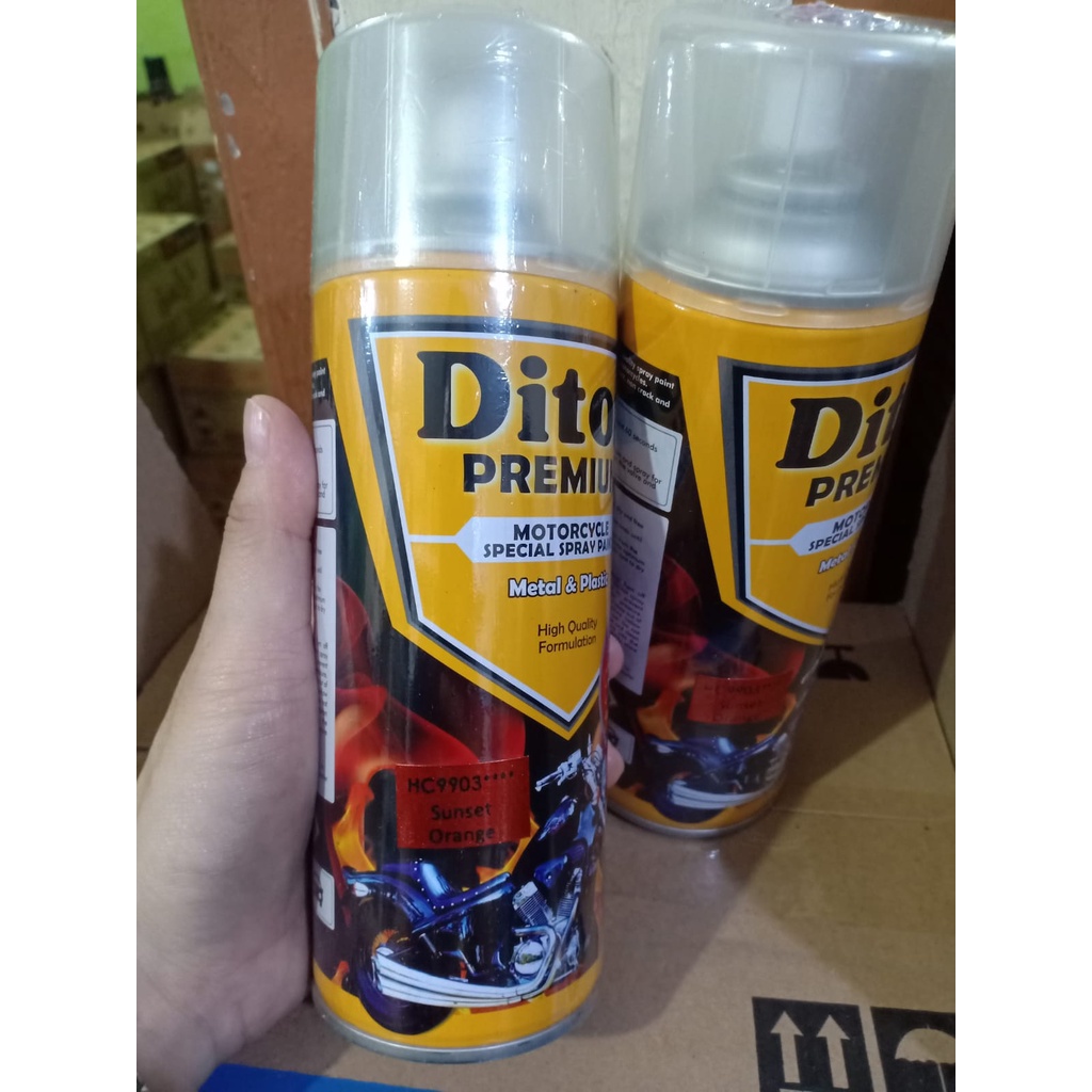 DITON PREMIUM Harley Colors Pilok Pilox Cat Semprot - SUNSET ORANGE HC 9903**** (400cc)