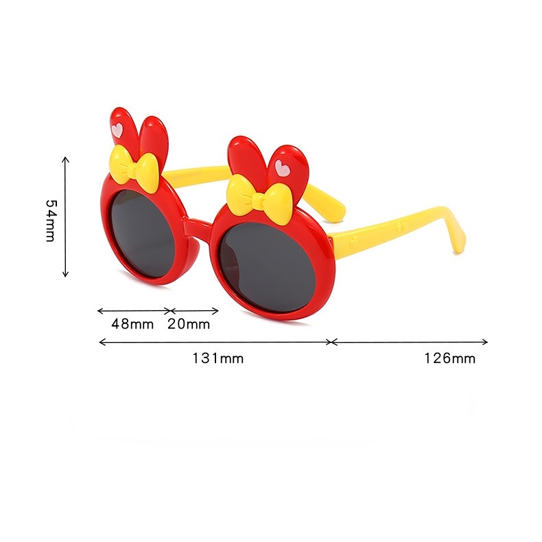 2023baru Lucu Kelinci Kartun Bayi Kacamata Silikon UV Terpolarisasi Kacamata Anak