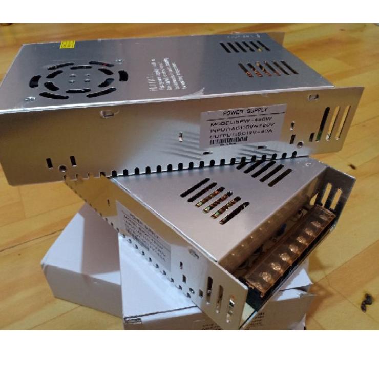 ➱ Power Supply Cctv 12V 40A Power Suply Switching 40 Ampere 12 Volt PSU ❅