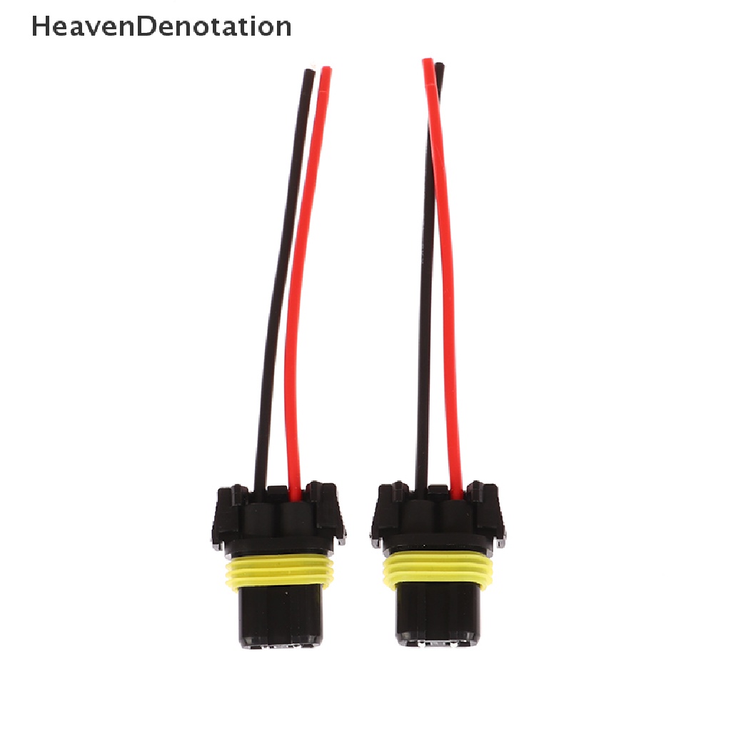 [HeavenDenotation] 1pasang Konektor Adapter Female Soket Bohlam HB3 HB4 Untuk Lampu Kabut Depan HDV