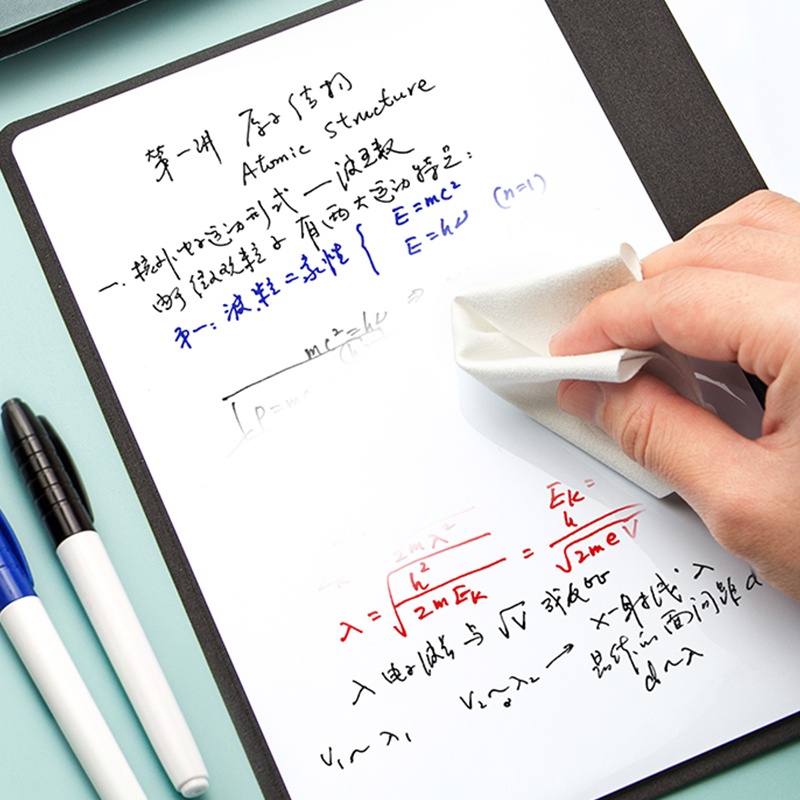 Set Whiteboard Notebook PU Notepad Ukuran A5 Dapat Dihapus