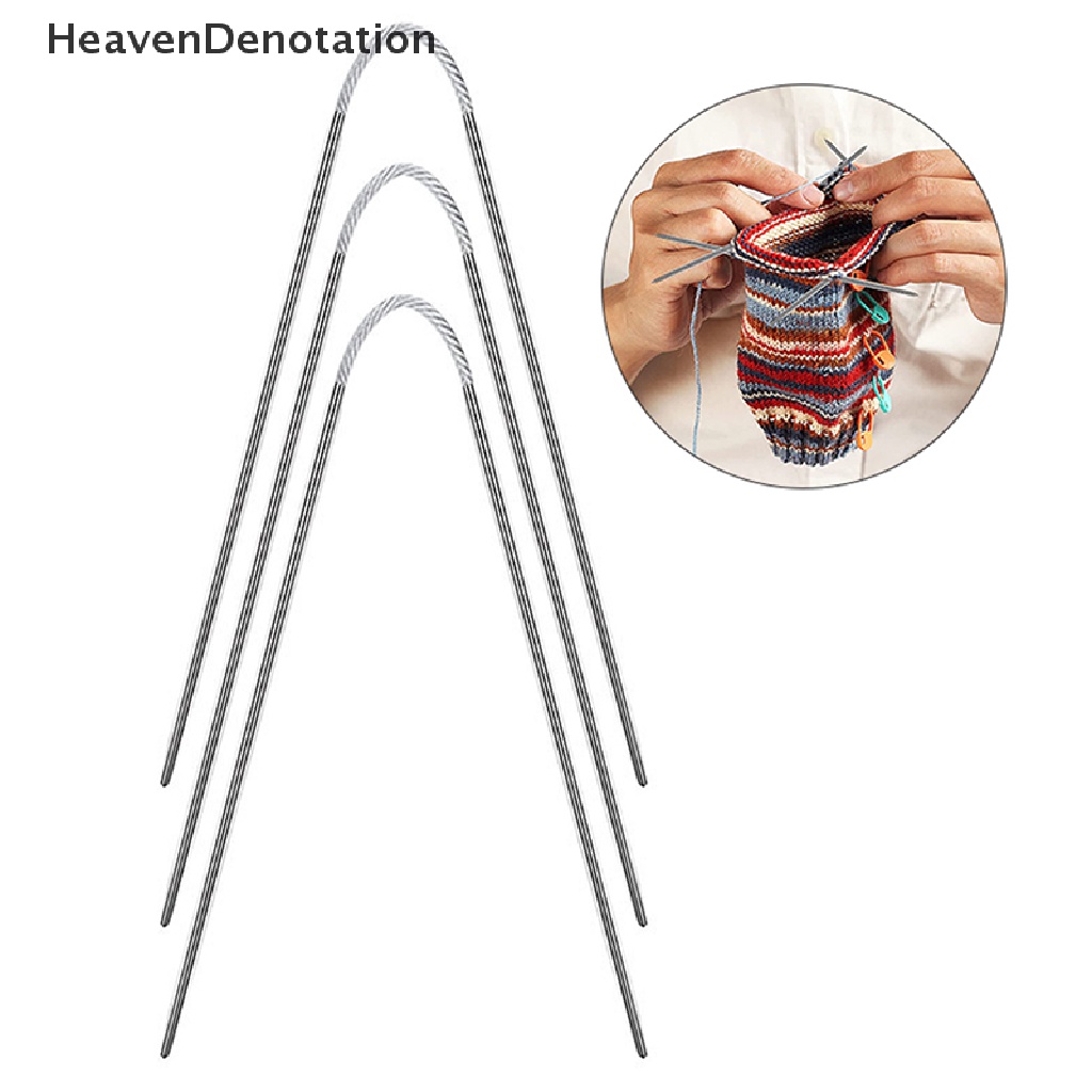 [HeavenDenotation] Circular Knit s 3pcs Knitg Stik Kabel Melingkar Knitg s Set HDV