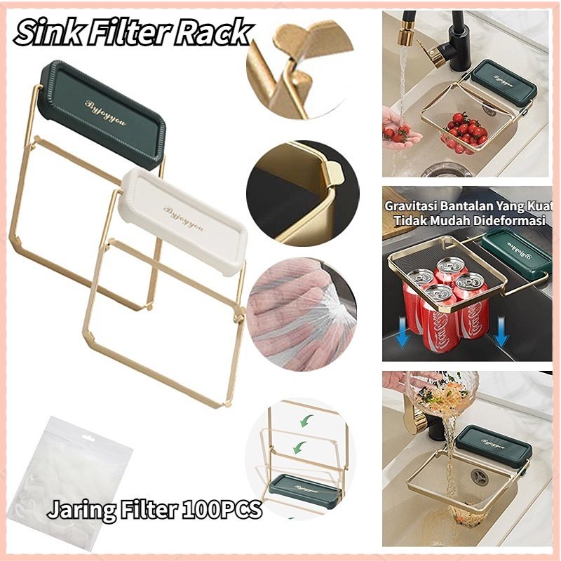 【COD】 100 PCS Rak Filter Untuk Wastafel Dapur/Rak Filter Wastafel Lipat/Dapur Wastafel Sisa Makanan/ Sink Filter Rack Stainless