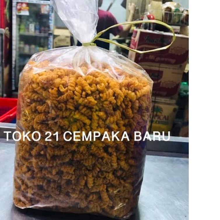 

▲ Makaroni Spiral Goreng PEDAS 1 BALL | Makroni Spiral Ulir Pedes Kiloan ➢