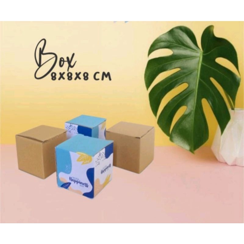 

Box mini 8X8X8 cm (CryBaby) Kardus/Kardusmini/Karduskecil/Boxkecil/Karton/Kartonmini/Kemasan/Hampers/Gift/sliplock/skincare