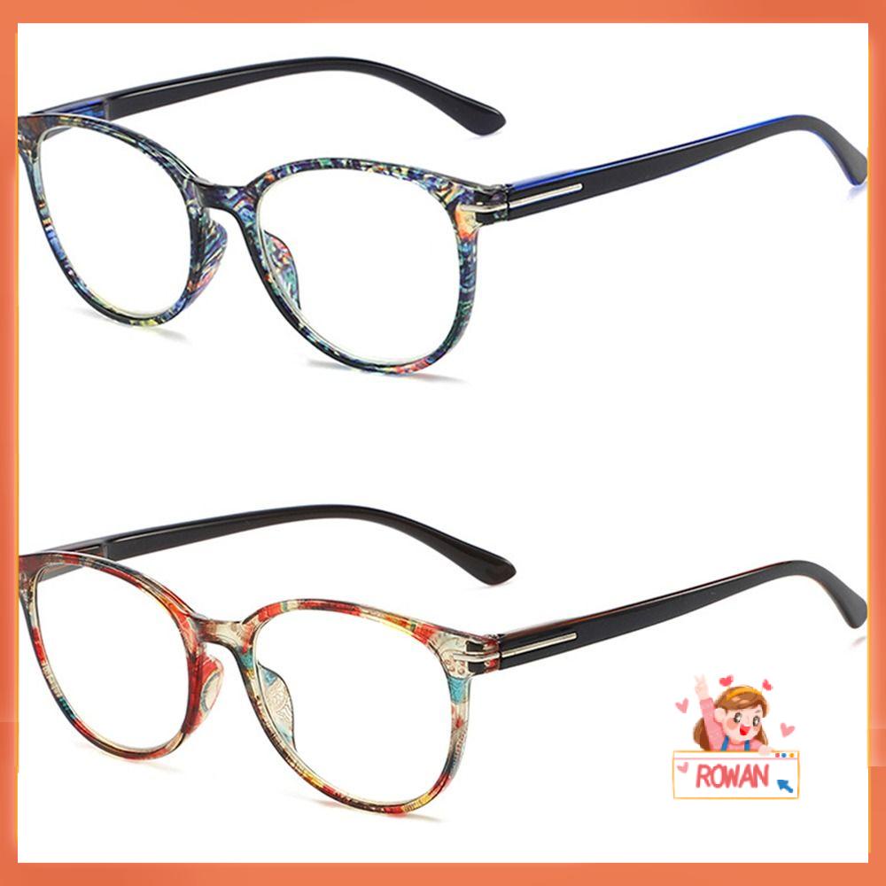 R-flower Kacamata Baca Fashion Portable Pelindung Mata Vintage Ultra Light Frame