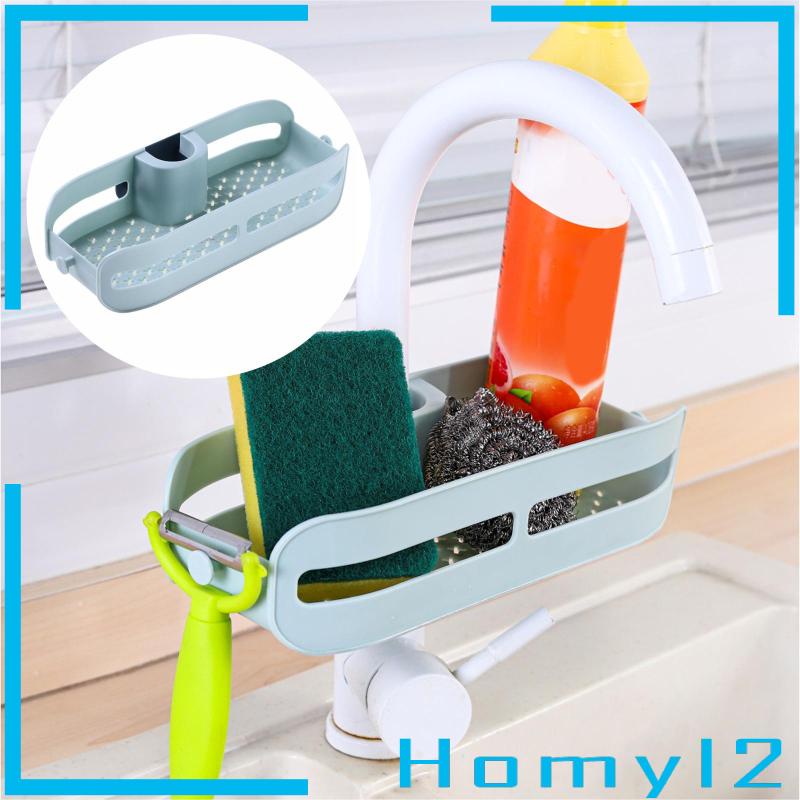 [HOMYL2] Rak Tiris Kran Tahan Lama Gantungan Kain Piring Aksesoris Untuk Sikat Scrubber