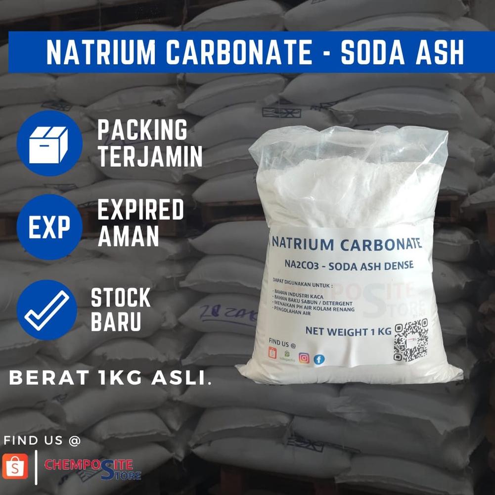 

⚡GROSIR⚡ soda ash dense USA kemasan 1KG
