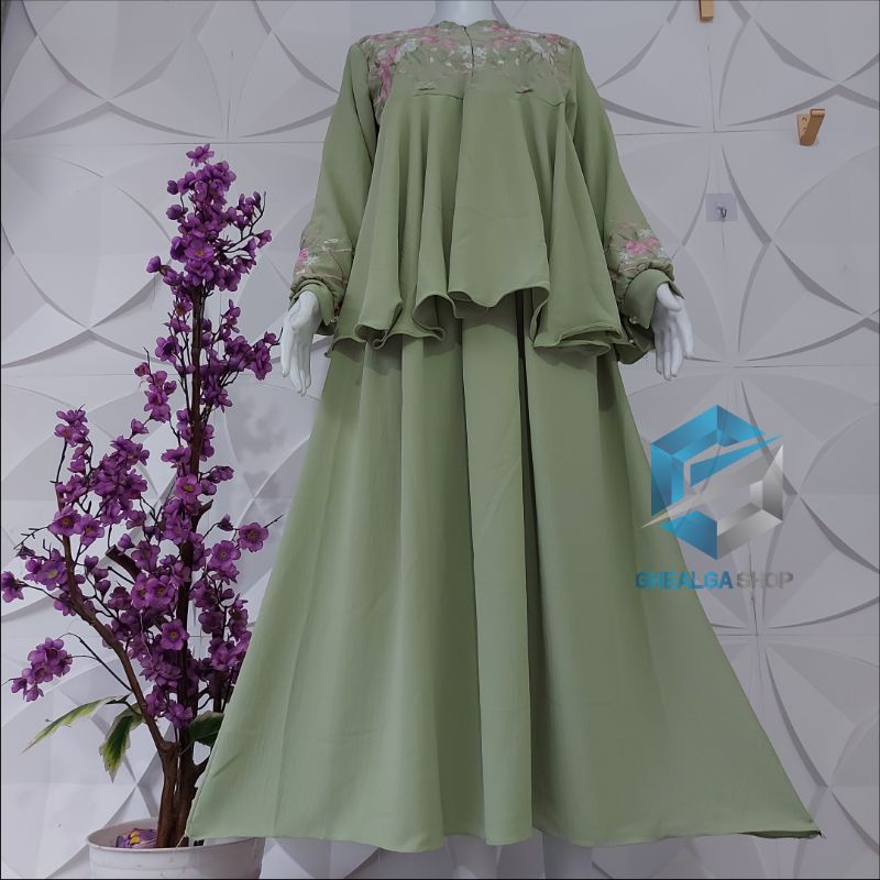 One Set Wanita Terbaru Feliza Premium Kekinian/One Set Rok Crinkle