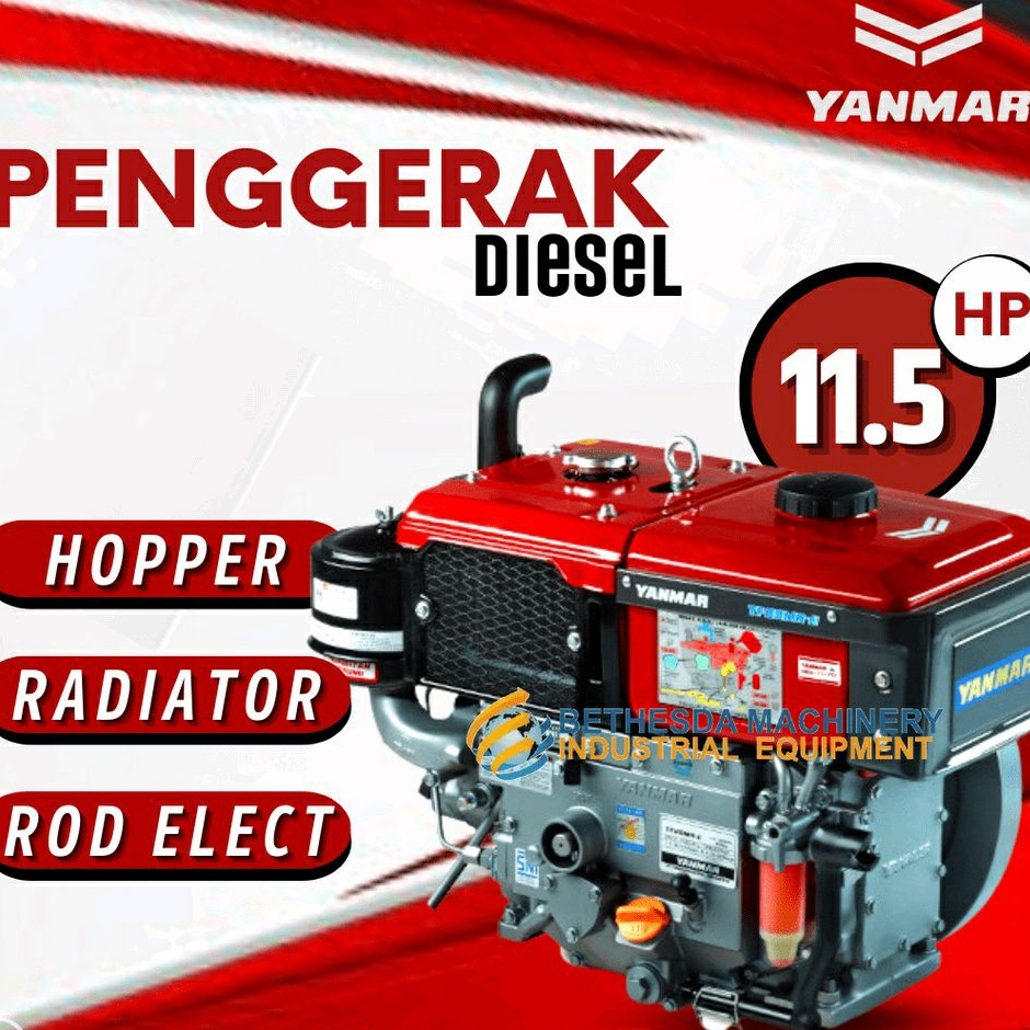 Penggerak engine YANMAR TF 115-R Diesel mesin Hopper 11.5 HP