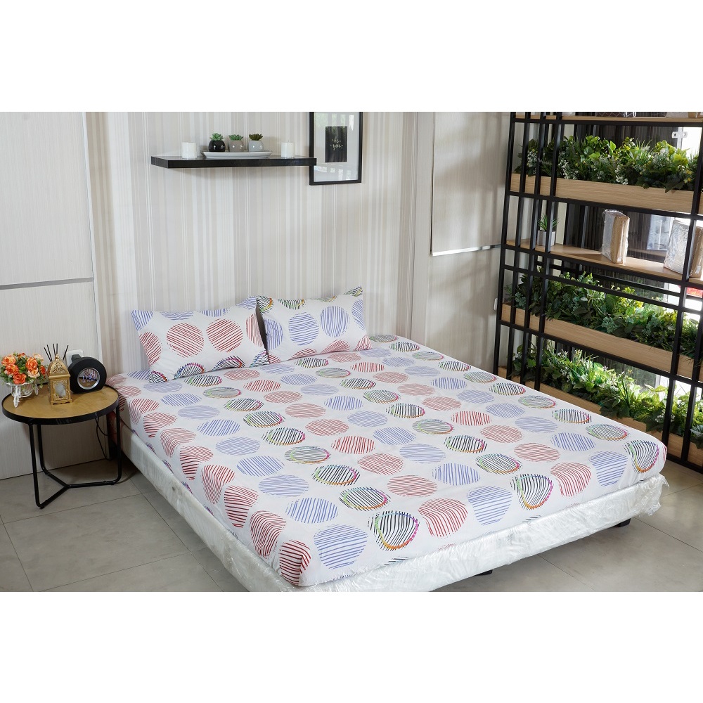 Idola Style Veronica Sprei 100 / 120 Micro Print Tinggi 20 cm MP-8030