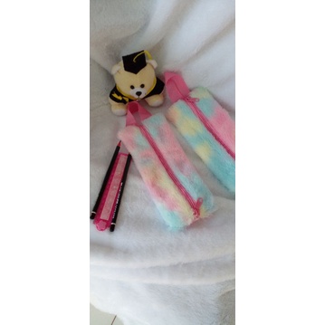 

tempat pensil bulu rainbow part 3