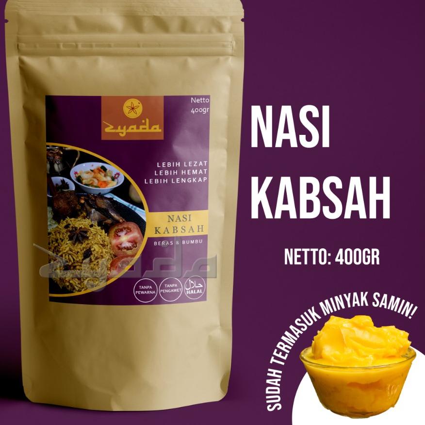 

♛ Nasi Kabsah Instan Zyada 400gr (4-5 Porsi) Beras Bumbu Kabsah Minyak Samin ✻