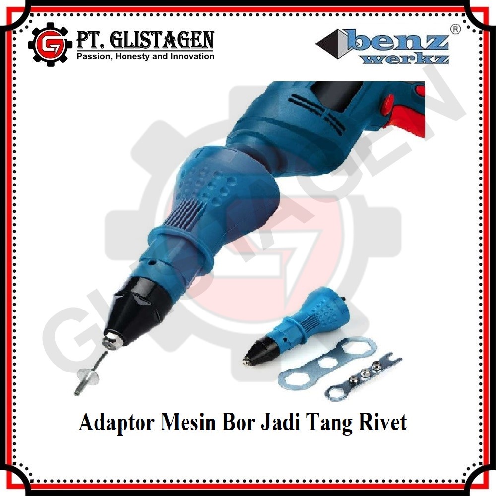 BENZ BZ-9055 Adaptor Tang Rivet Mesin Bor - Ripet Gun Elektrik Adapter