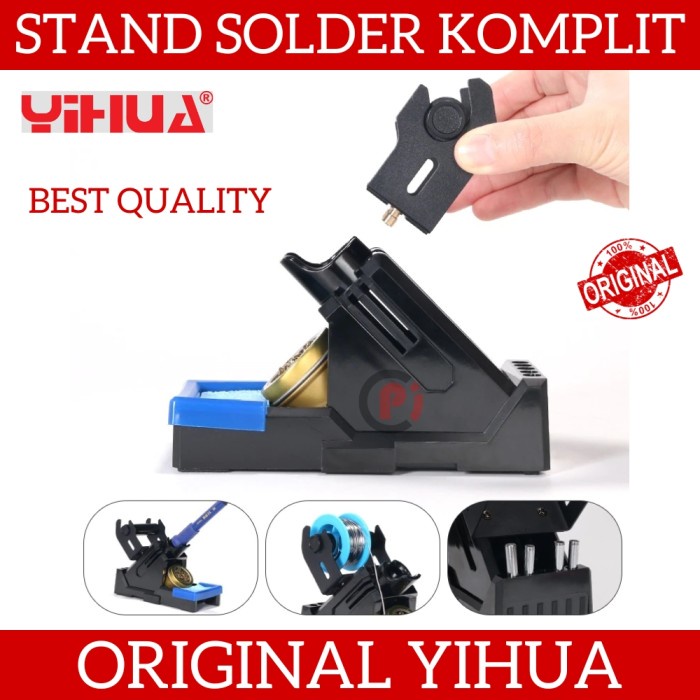 YIHUA Ty-X Stand Solder Komplit Plus Tempat Timah Spon Kawat Pembersih