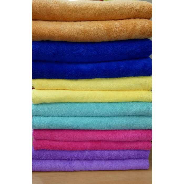 Handuk Microfiber Polos Ukuran 70 x 140 cm