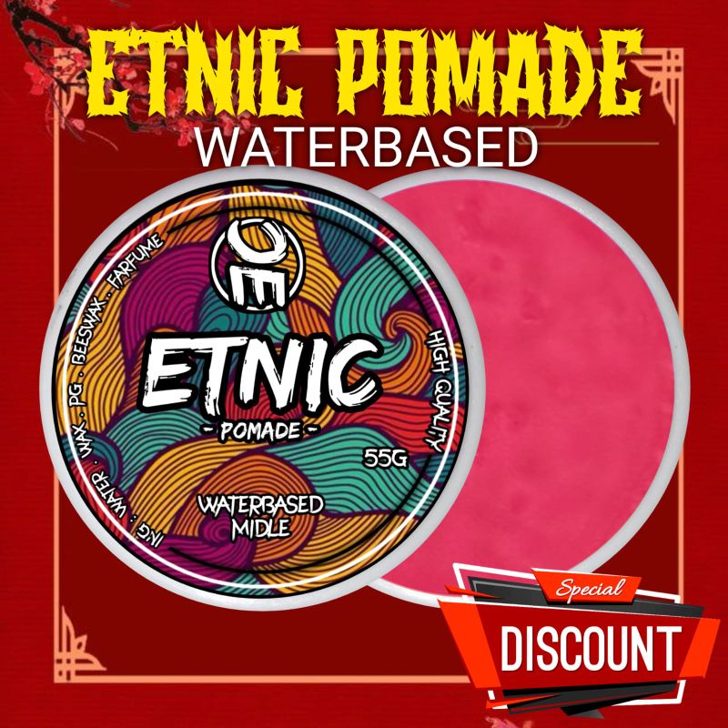 PAKET MIX ETNIC POMADE WATERBASED 55GRAM 19PCS FREE 1PCS