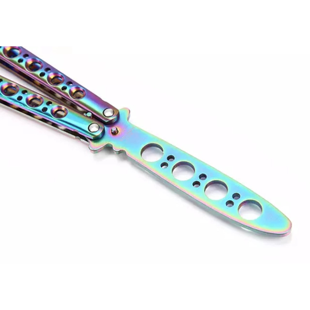 Pisau lipat butterfly tumpul untuk koleksi dan freesyle CSGO baalsong