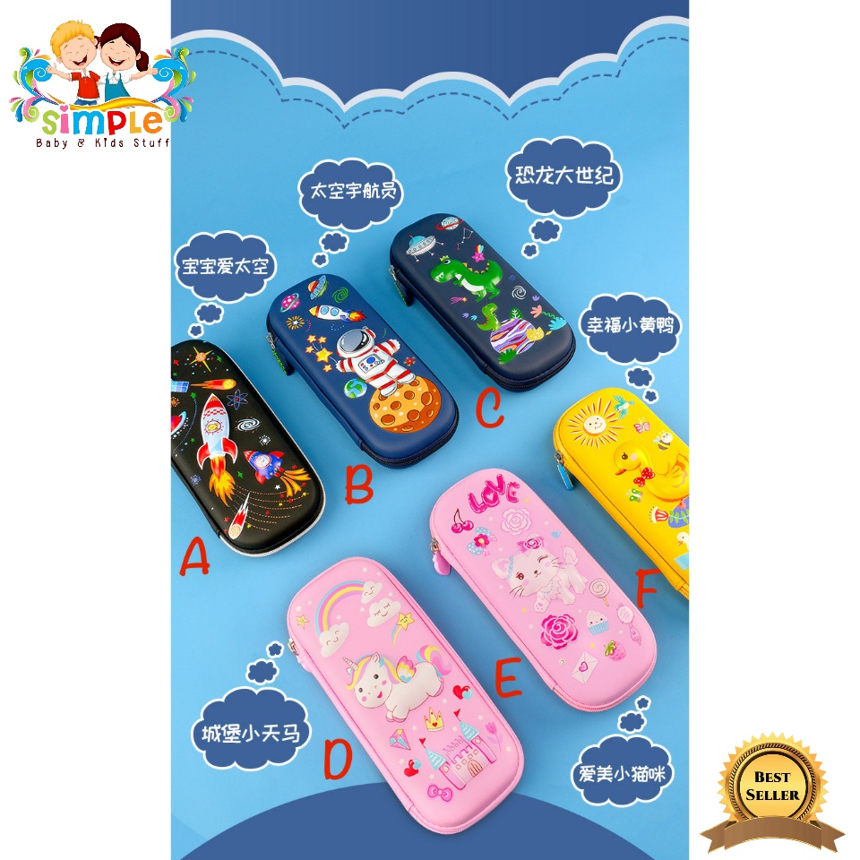 

Tempat Pensil-Kotak Pensil Hardcase Timbul 3D Import Karakter Murah #2