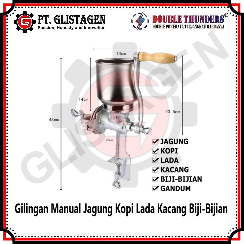 DT-T500 Mesin Giling Jagung Kopi Lada Kacang Rempah Biji High Quality