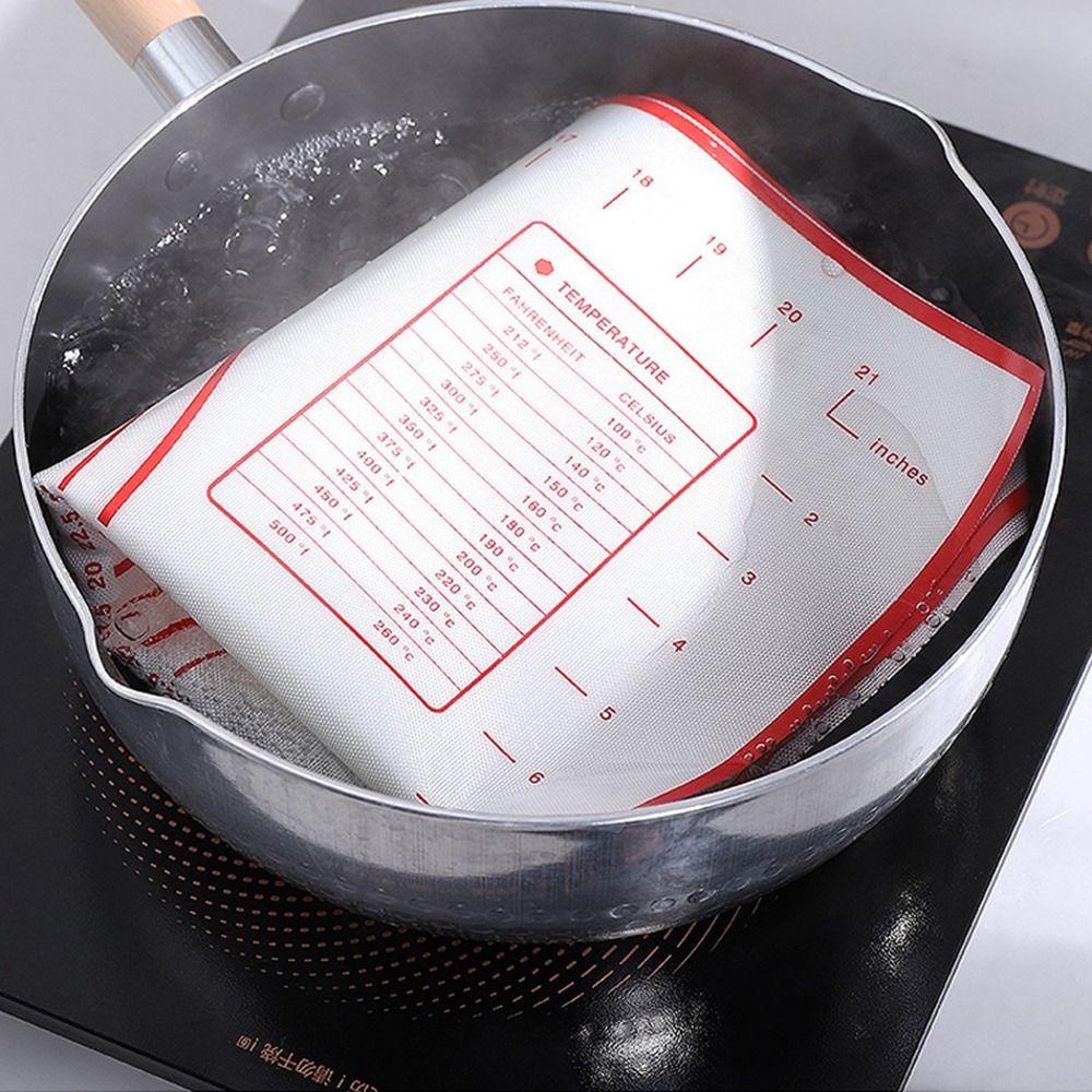 [Elegan] Kneading Pad Silicone Bakeware Praktis Menebal Non-stick Washable Oven Liner